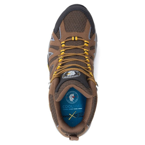 ROCKROOSTER Bedrock Brown 6" Waterproof Hiking Boots with VIBRAM® Outsole – Slip-Resistant, Anti-Fatigue, Microfiber Leather, Lightweight Men's Outdoor Boots