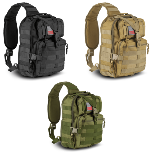 XGear Tactical 14L Range Sling Bag – Military-Grade 800D Nylon EDC Backpack with MOLLE System, Adjustable Strap for Hunting, Camping, Hiking & Travel