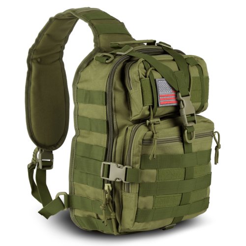 XGear Tactical 14L Range Sling Bag – Military-Grade 800D Nylon EDC Backpack with MOLLE System, Adjustable Strap for Hunting, Camping, Hiking & Travel