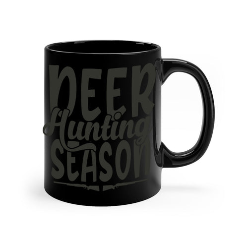 Deer Hunting Season Coffee Mug – Two-Tone Ceramic Hunting Cup, 11oz or 15oz, 5 Color Options – Perfect Gift for Deer Hunters