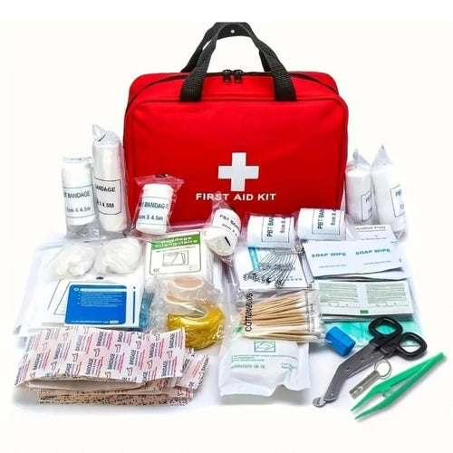 173-Piece Large First Aid Kit – Portable Emergency Bag for Outdoor Hunting, Hiking, Camping, Survival & Home Use