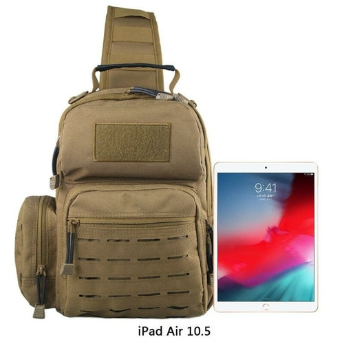 Tactical Shoulder Bag with Gun Holster – Military Nylon Sling Bag, Chest Pack & Waist Bag for Hunting, Camping & Outdoor Use – 13 Inch